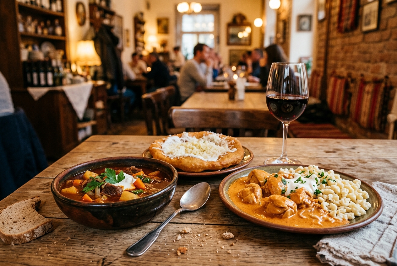 Authentic Roman cuisine — cacio e pepe, artichokes and wine in a trattoria